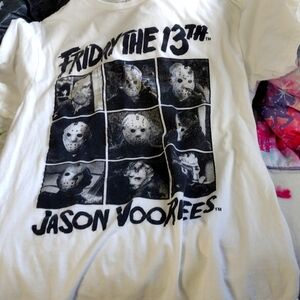 Shirt, Large,White and Black